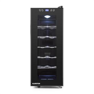 Klarstein Vinamora borhűtő, 35 liter, 12 üveg, LED, érintésvezérlés, fekete kép