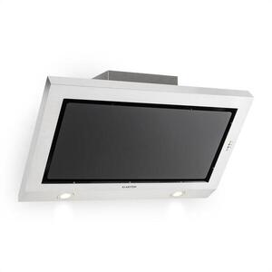 Klarstein Garcon, páraelszívó, nemesacél, 90 cm, 590 m³/h, üveg, LED, szabad tér a fejnek kép