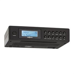 OneConcept KR-120 DAB, fekete, konyharádió, beépíthető, DAB+, FM, RDS, teleszkópos antenna mellékelve kép
