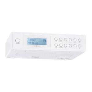 OneConcept KR-120 DAB, fehér, konyharádió, beépíthető, DAB+, FM, RDS, teleszkópos antenna mellékelve kép