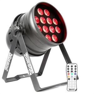 Beamz BPP220, LED PAR reflektor, 64 12 x 12 W-tos négy az egyben LED dióda, távirányító mellékelve kép