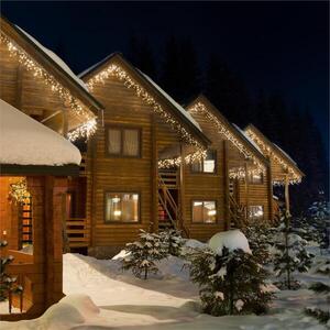 Blumfeldt Icicle-160-WW LED karácsonyi megvilágítás, jégcsapok, 8m, 160 LED égő, melegfehér szín kép