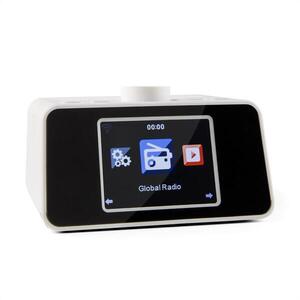 Auna i-snooze internet rádió, rádiós ébresztőóra, WLAN, USB, AUX, 3, 2" színes TFT kijelző, fehér kép