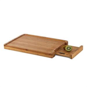 Klarstein Chopmaster, vágódeszka & konyhai mérleg, 5 kg, bambusz kép