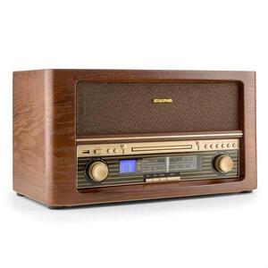 Auna Belle Epoque 1906 , retro sztereó rendszer, CD, USB, MP3, AUX, FM/AM kép