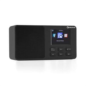 Auna IR-110 internetrádió, 2, 4'' TFT-színes kijelző, akkumulátor, WIFI USB, fekete kép