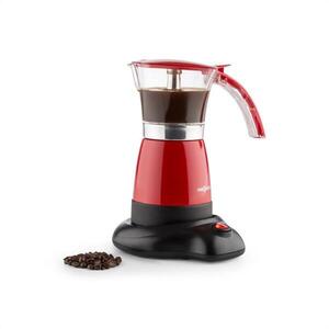 OneConcept Funpresso espresso kávéfőző, elektromos, 6 csésze, 300 ml, piros kép