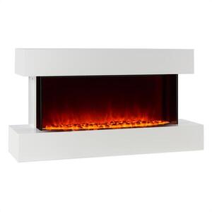 Klarstein Studio-2, fehér, elektromos kandalló, lángok LED-es szimulációja, 1000/2000 W, 40 m² kép