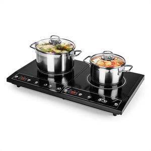 OneConcept Chefzone, fekete, dupla indukciós főzőlap, 3400 W, 270°, időzítő, beépített kép