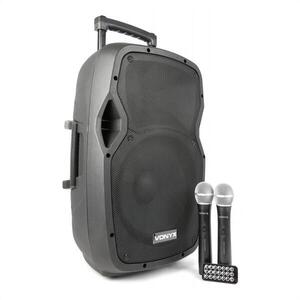 Vonyx AP1200PA, mobil PA rendszer, 30 cm (12''), bluetooth, USB, SD, MP3, VHF tölthető akkumulátor kép