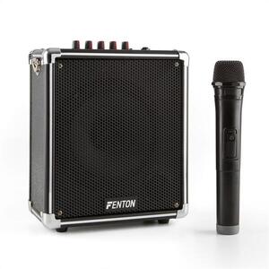 Fenton ST040, hordozható hangrendszer, bluetooth, USB, microSD, MP3, VHF, akkumulátor kép