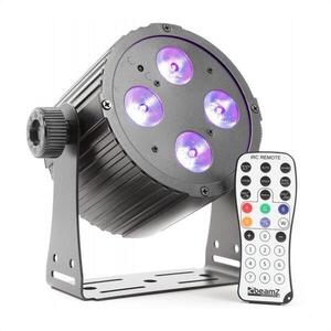 Beamz BAC404 ProPar, 4x18W, 6-1 HEX, DMX, IR, fekete kép