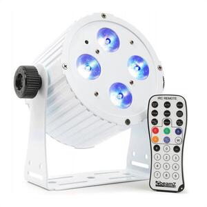 Beamz BAC404 ProPar, 4x18W, 6-1 HEX, DMX, IR, fehér kép