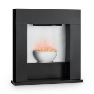Klarstein Studio-8 elektromos kandalló, 2000 W, LED láng, 40m², MDF, fekete kép