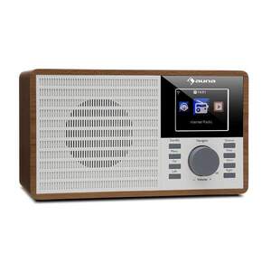 Auna IR-160, internet rádió, WLAN, USB, AUX, UPnP, 2, 8“-es TFT kijelző, távirányító, barna kép