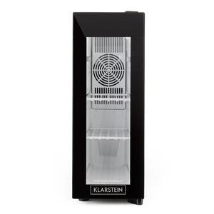 Klarstein Frosty borhűtő, 13 l, 8-18 °C, üvegajtó, 35 dB, fekete kép