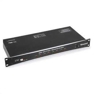 Beamz DMX Splitter-Booster, DMX elosztó, 8 kimenet, 19“, DMX-512 kép