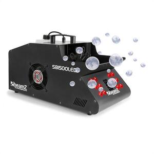 Beamz SB1500LED füstgép + buborékfújó, RGB LED, 1500 W, 1, 35 l tartály, DMX kép