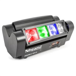 Beamz MHL820, 24 W, listás fényhatás, két sugárral, 8 x 3 W RGBW LED, DMX, infravörös távirányító kép