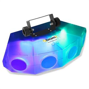 Beamz Mini-Moonflower fényhatás, 4 LED lencsével, 132xRGBA-LED, átlátszó színű kép