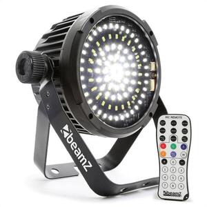 Beamz BS98 LED-strobe stroboszkóp, 98xSMD-LED, DMX, fehér, IR távirányító kép