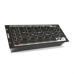 Power Dynamics PDZM700, 6-csantornás keverőpult, USB keverő, 3-sávos hangszínszabályzó, 19"-es rackbe szerelhető kép