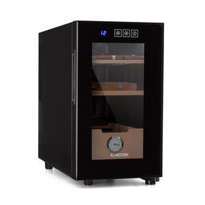 Klarstein EL PRESIDENTE 23, HUMIDOR, 50 W, ÉRINTŐPANEL, BÜKKFA, 23 L, LED, FEKETE kép