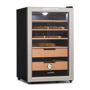Klarstein EL PRESIDENTE 65, HUMIDOR, 70 W, ÉRINTŐPANEL, BÜKKFA, 65 L, LED, FEKETE kép