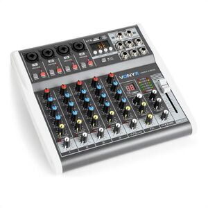 Vonyx VMM-K602 6-csatornás keverőpult, bluetooth, USB-Audio-Interface kép
