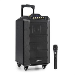 Vonyx VPS10 audio rendszer, 250W, USB/SD port, bluetooth, 12V/4, 5Ah, akkumulátor kép