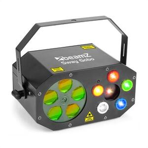 Beamz Sway Gobo Laser Gobo RGBWA, Strobe RGBWA és Laser RG, távirányító kép