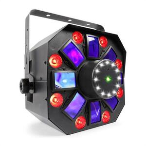Beamz MULTIACIS IV LED DERBY, LÉZER, WASH ÉS STROBE DMX-/STAND-ALONE MÓD kép