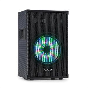 Fenton TL10LED, 3-utas passzív hangfal, RGB-LED, 10" woofer 500W, tweeter, horn kép