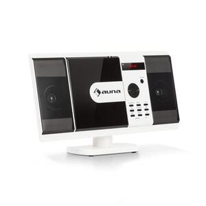 Auna MCD-82 BT, vertikális sztereó rendszer, DVD/CD, bluetooth, USB/SD, FM, HDMI, fehér kép