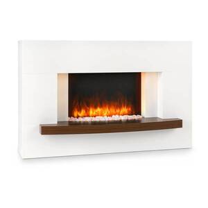 Klarstein Montreux, elektromos kandalló, 1000/2000 W, InstaFire, távirányító, fehér kép