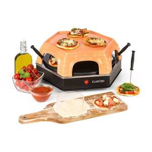 Klarstein Capricciosa, pizzasütő, 1500 W, terrakotta burkolat, melegentartó funkció kép