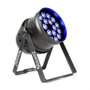 Beamz BPP100 PAR 64, LED reflektor, 18x6W RGBW, 60W, fekete kép