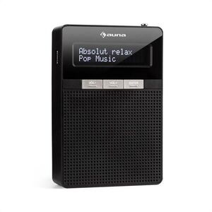 Auna DigiPlug FM, aljzatba szúrható rádió, FM/PLL, BT, LCD kijelző, fekete kép