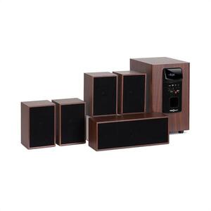 OneConcept Woodpecker, 5.1 hangrendszer, 45 W RMS kimeneti teljesítmény, fa imitáció kép