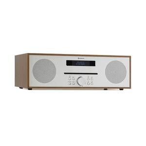 Auna Silver Star CD-FM, rádió, 2 x 20 W max., CD lejátszó, FM, BT, Alu, barna kép