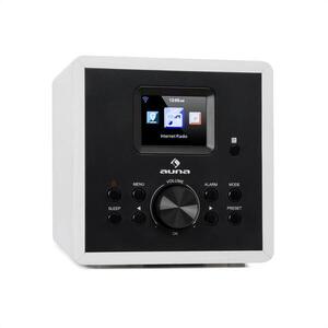 Auna Radio Gaga 2.0, internet rádió, DAB+, WLAN, FM, bluetooth, AUX, fehér kép