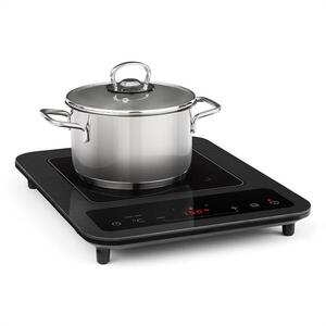 Klarstein SlimChef, indukciós főzőlap, 1800 W, 3 órás időzítő, 10 fokozat, fekete kép