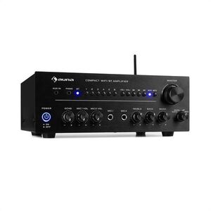 Auna Intelligence Amp, erősítő, 2 x 40 W max., WiFi, BT, multiroom, fekete kép