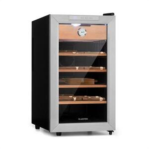 Klarstein El Presidente 48, humidor szivarok tárolására, 48 l, 4 polc, cédrusfa, ezüst kép