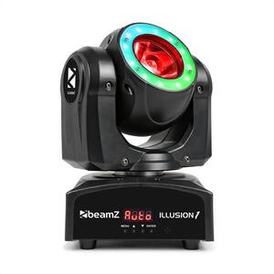 Beamz Illusion 1, LED Beam forgófej LED körrel, fekete kép