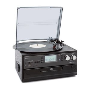 Auna Oakland, retro sztereó rendszer, FM, BT funkció, vinyl, CD, kazetta lejátszó, MP3 kép