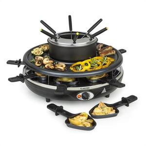 Klarstein Fonduelette, raclette grill fonduevel, 1350 W, 1 l, Ø 38 cm, 8 személyre kép