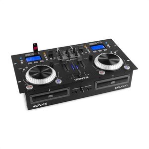 Vonyx CDJ500, DJ munkaállomás, 2 CD lejátszó, BT, 2 x USB port, 2-csatornás keverő kép