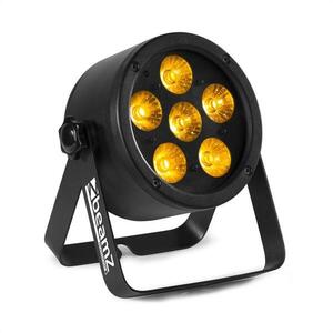 Beamz Professional BAC302, ProPar reflektor, 6 x 12 W, 6 az 1-ben LED-ben RGBWA-UV, tompítás, távirányító kép