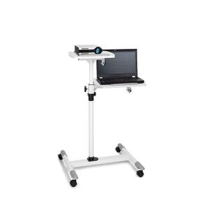 Auna Pro TS-6, vetítő állvány, laptop asztal, állítható magasság, 83 - 107 cm, fehér kép